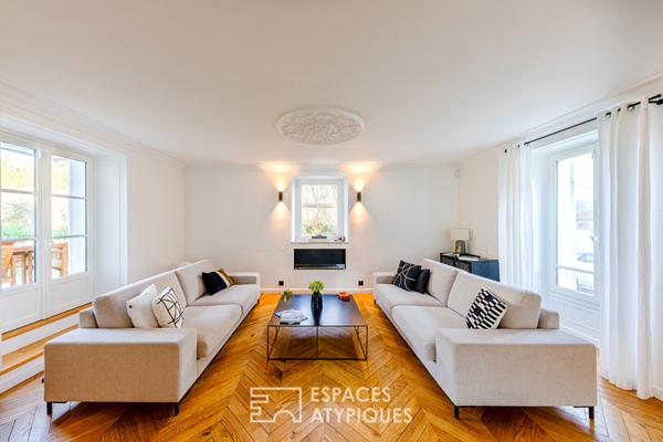 L’Élégance Mansart et son Jardin de pierre ; Coeur Historique de Maule