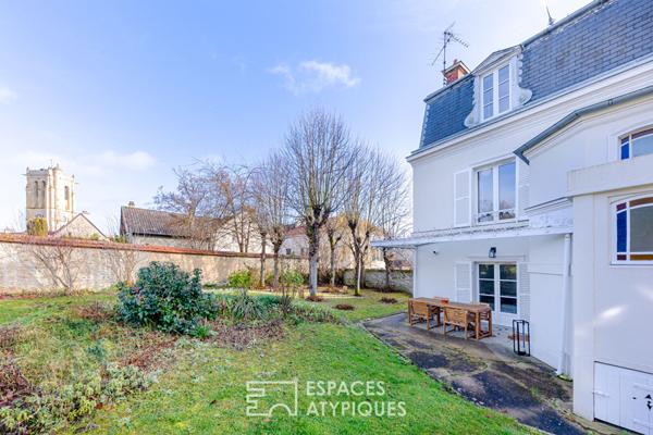 L’Élégance Mansart et son Jardin de pierre ; Coeur Historique de Maule