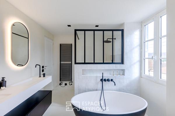 L’Élégance Mansart et son Jardin de pierre ; Coeur Historique de Maule