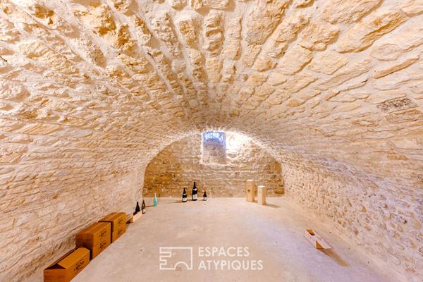 L’Élégance Mansart et son Jardin de pierre ; Coeur Historique de Maule