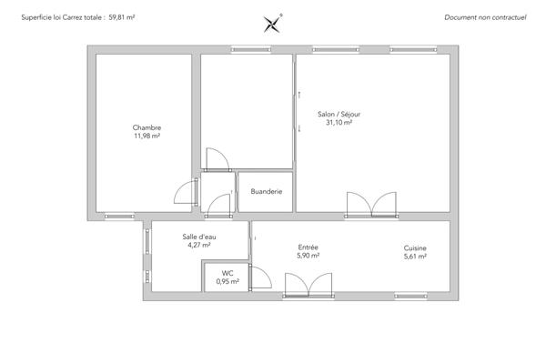 Appartement Paris 10e - LOUIS BLANC / PERDONNET