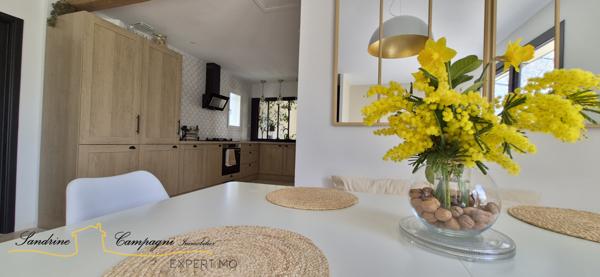 Pernes-les-Fontaines (84210) VILLA T4 PP non mitoyenne, sans travaux, en campagne non isolée vue Ventoux