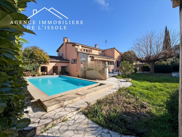 Brignoles (83170) Maison 165m², 4 chambres, piscine, garage. Proche commodités