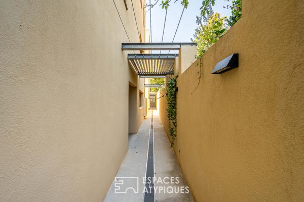 Appartement contemporain avec vue extérieur au calme