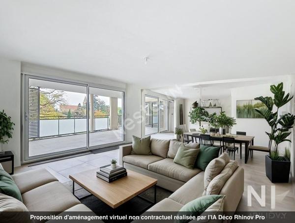 GENAS Centre Halle du Marché - Appartement NEUF 5 pièces de 135,65 m² avec terrasse sud