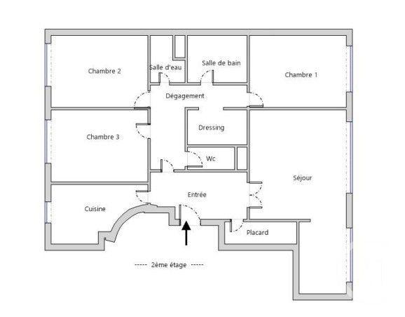 Appartement F5 à vendre  5 pièces - 99 m2 PARIS - 75015