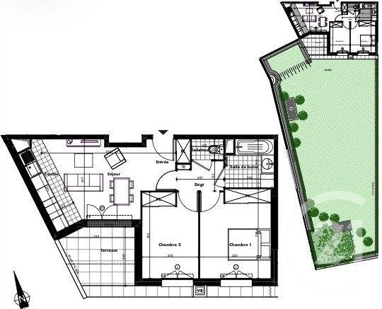 Appartement F3 à vendre  3 pièces - 50,90 m2 OZOIR LA FERRIERE - 77