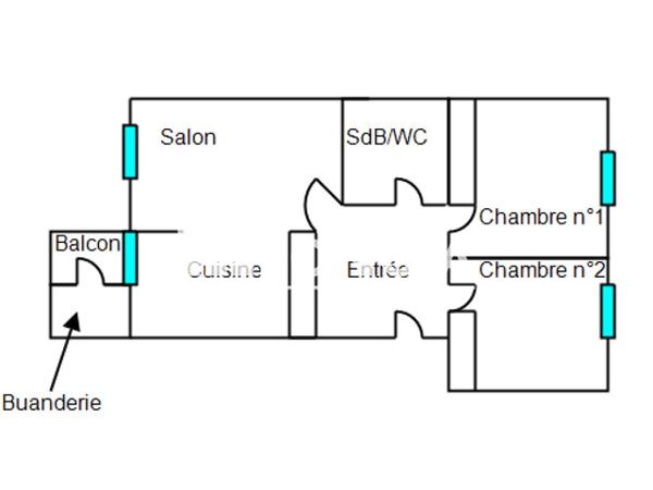 Location Appartement 3 pièces 55.25 m² - 99 BOULEVARD BAUCHIERE Toulon 83000