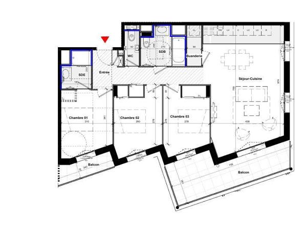 Appartement à vendre 4 pièces 89 m² Saint-Julien-en-Genevois
