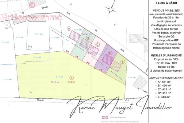 Terrain à vendre de 443 m²
