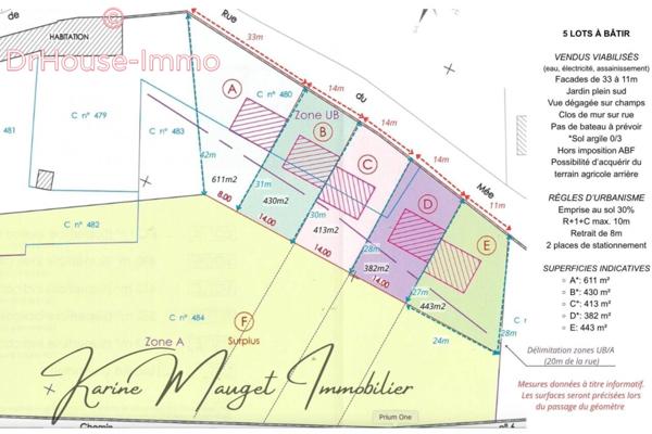 Terrain à vendre de 443 m²