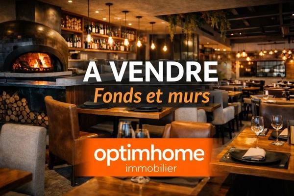À VENDRE – RESTAURANT / PIZZERIA DE RENOMMÉE MURS COMMERCIAUX + FONDS DE COMMERCE – EST LYONNAIS