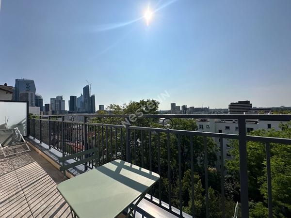 PUTEAUX: : DUPLEX 4P 3 chambres - dernier étage et vue panoramique sur Paris