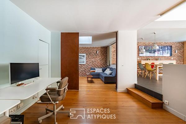 Esprit loft et vie « dedans-dehors » au coeur de Viroflay
