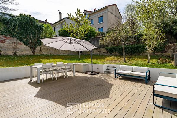 Esprit loft et vie « dedans-dehors » au coeur de Viroflay
