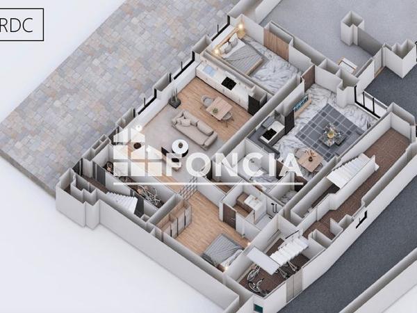 À vendre Appartement 2 pièces 48 m² - Laval 53000