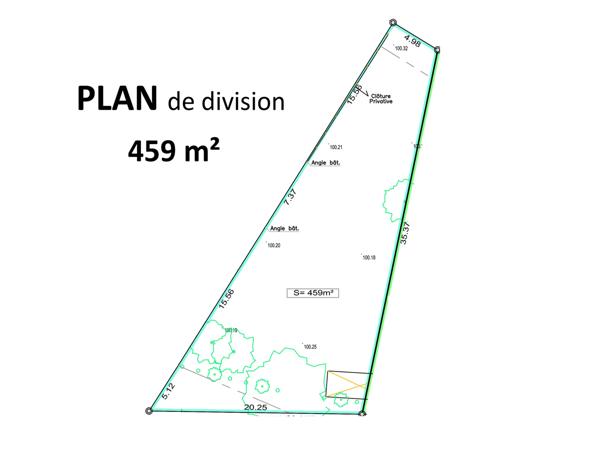 Terrain - 459 m²