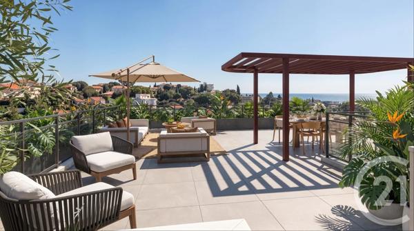 Appartement F3 à vendre  3 pièces - 60,35 m 2   ANTIBES  - 06