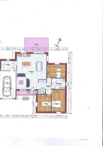 Villa neuve de plain-pied à Viriat, 97 m² + garage sur terrain de 515 m²