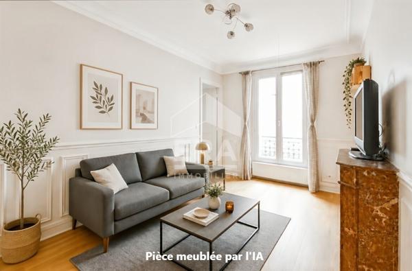 2 pièces  42 m² avec cheminée Paris 14! Plaisance-Pernety