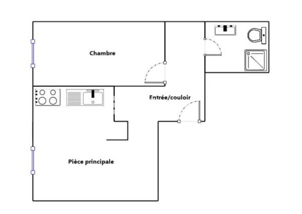 Appartement 2 pièces - 33 m²