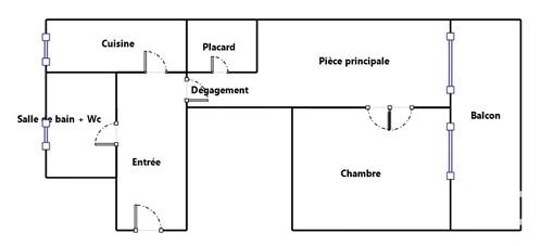 Appartement à vendre 2 pièces 41 m² 
