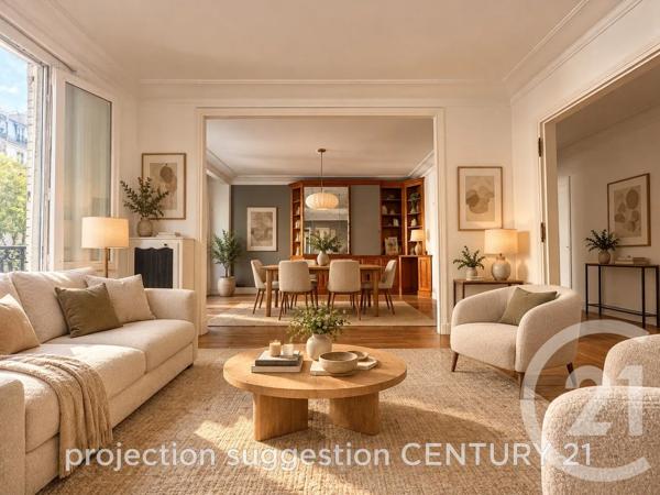 Appartement F4 à vendre  4 pièces - 108 m 2   PARIS  - 75019