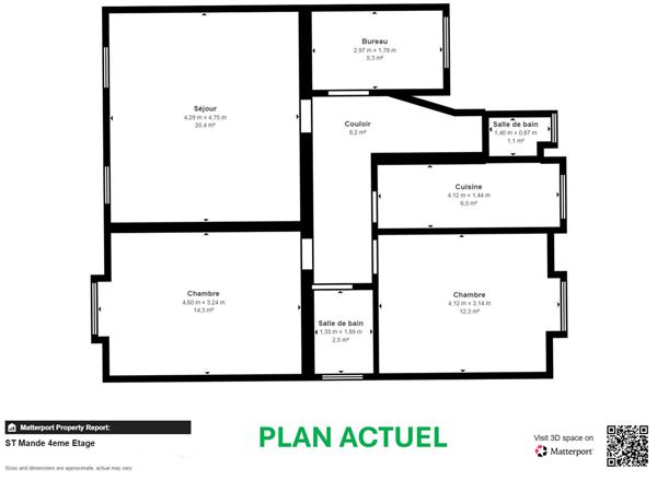 Appt 4P / 3 chambres - Très bon état - St Mande - 70 m2