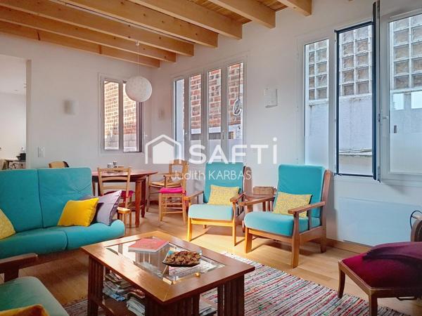 Maison de trois pièces en duplex