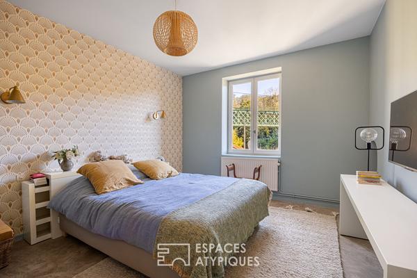 Maison du 19ème avec extension contemporaine