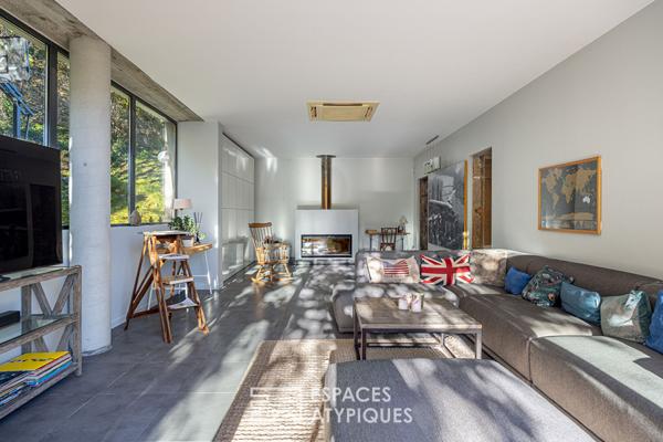 Maison du 19ème avec extension contemporaine