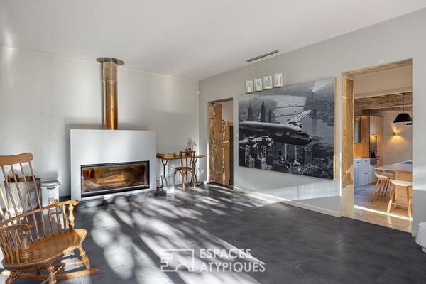 Maison du 19ème avec extension contemporaine