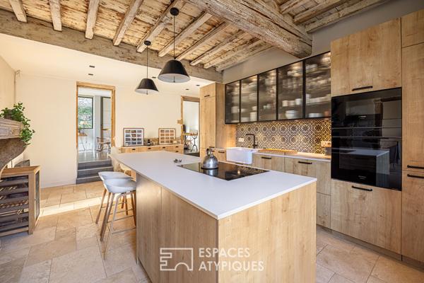 Maison du 19ème avec extension contemporaine