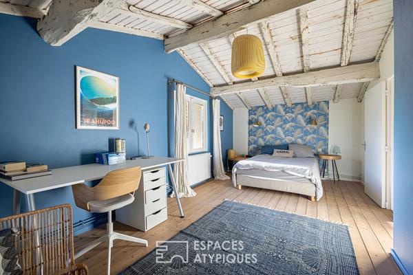 Maison du 19ème avec extension contemporaine