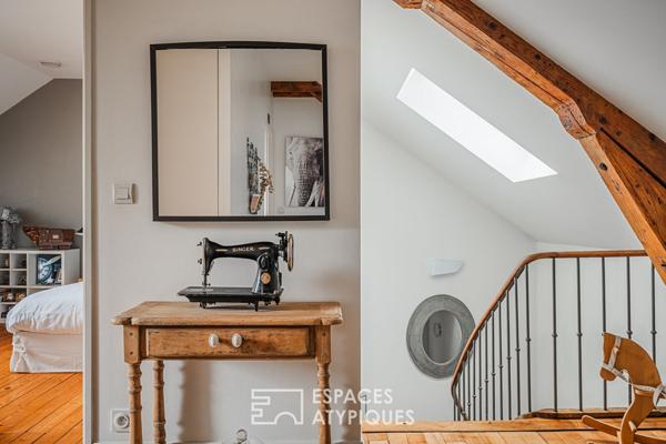 Maison bourgeoise avec terrasses en centre ville