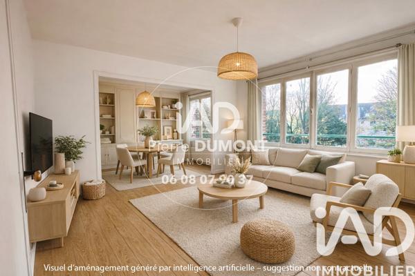 Appartement à vendre 3 pièces 72 m² Lille