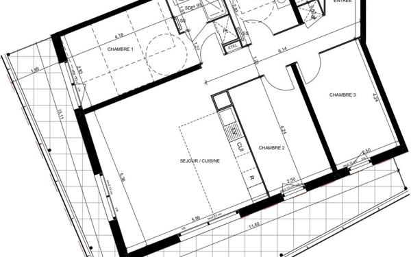 Appartement à vendre    4 pièces • 86,40 m2 Montpellier