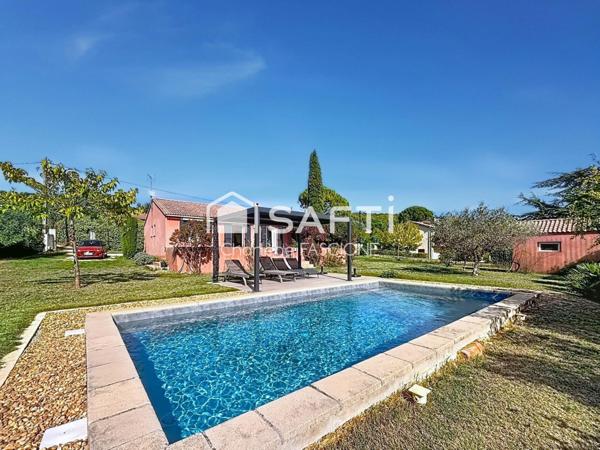 Maison de plain-pied avec piscine – Centre ville Lorgues