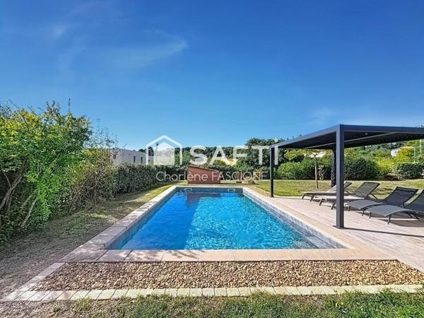 Maison de plain-pied avec piscine – Centre ville Lorgues