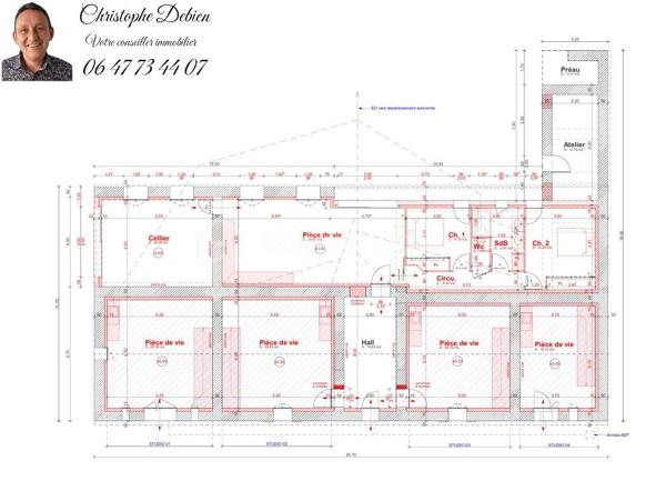 Maison en pierre de 314 m²