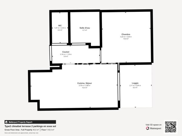 T2 récent avec terrasse + 2 parking en sous-sol-Climatisation-Idéal investisseur