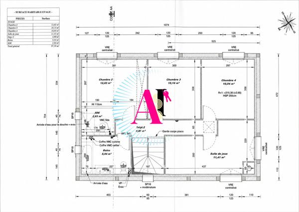 Grasse Saint-Jacques Sud | Maison 116 m² – 4 chambres – Terrain piscinable