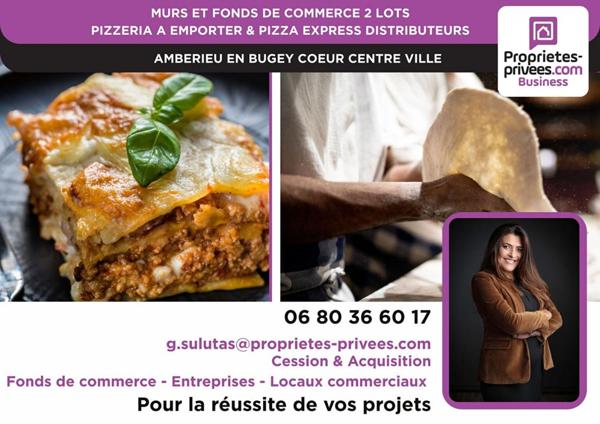 MURS ET FOND DE COMMERCE - Pizzeria à emporter authentique à fort débit