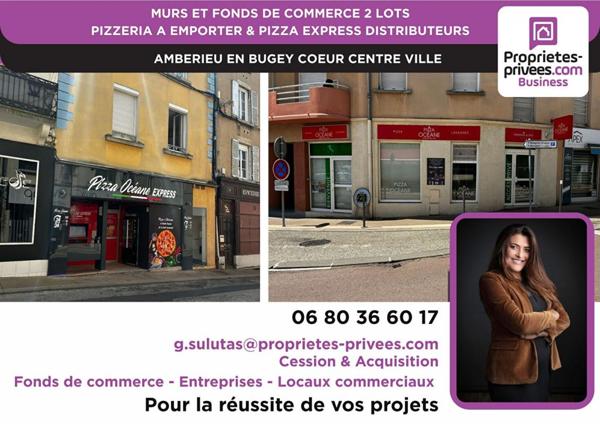 MURS ET FOND DE COMMERCE - Pizzeria à emporter authentique à fort débit