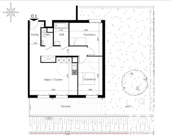 Appartement à vendre 3 pièces 66 m² Gagny