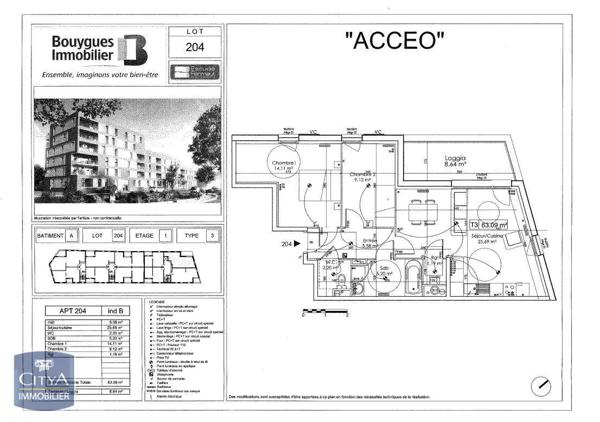 Appartement à louer 3 pièces 63.09m² Lille (59000)