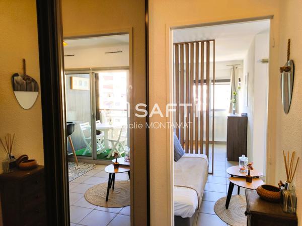 Au pied de la plage, beau T2 avec loggia + Parking