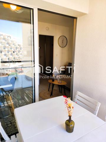 Au pied de la plage, beau T2 avec loggia + Parking