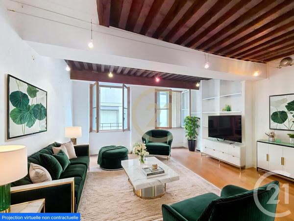 Appartement T2 à vendre  2 pièces - 51,64 m2 LYON - 69004