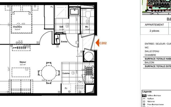 Appartement à vendre    2 pièces •  Saint-Paul-lès-Dax